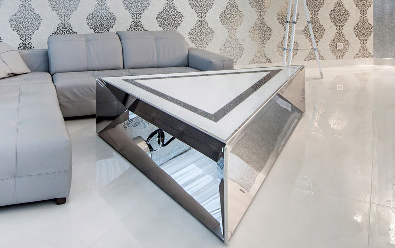 Illuminated Design: 3D Style Triangle Table