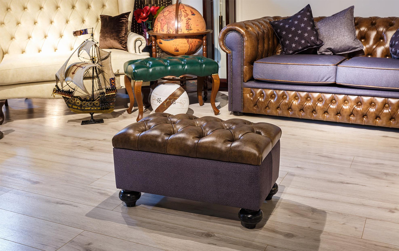 Interior Innovation Mobile Leather Coffee Table