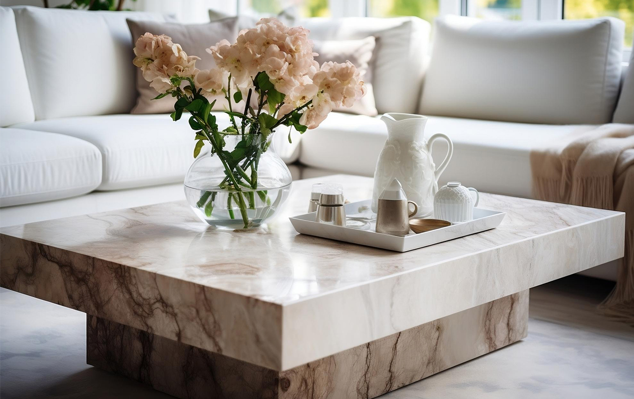 Lasting Decor: The Granite Stone Coffee Table as the Room's Centerpiece
