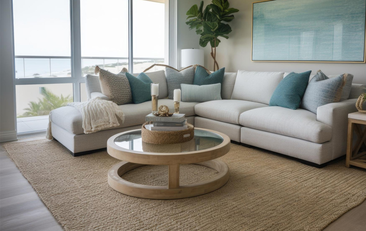 Nestled in Style: Glass Top Coffee Table