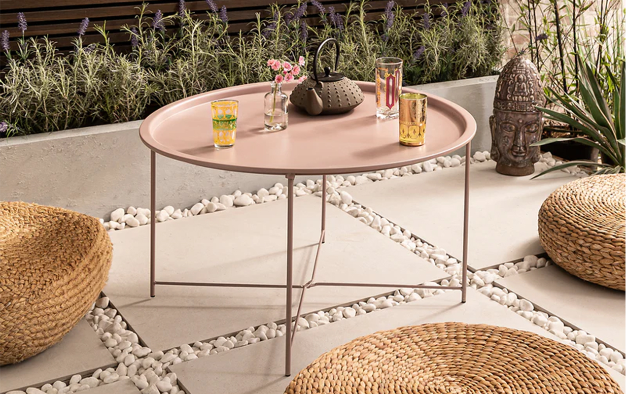 Outdoor Pink Coffee Table