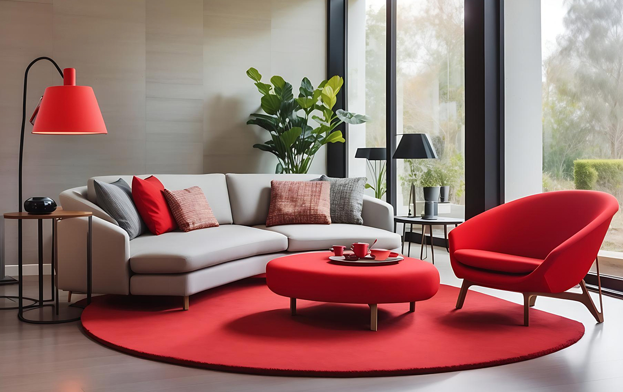 Red Symphony The Artful Harmony of Vivid Hues and Subtle Elegance in Home Decor
