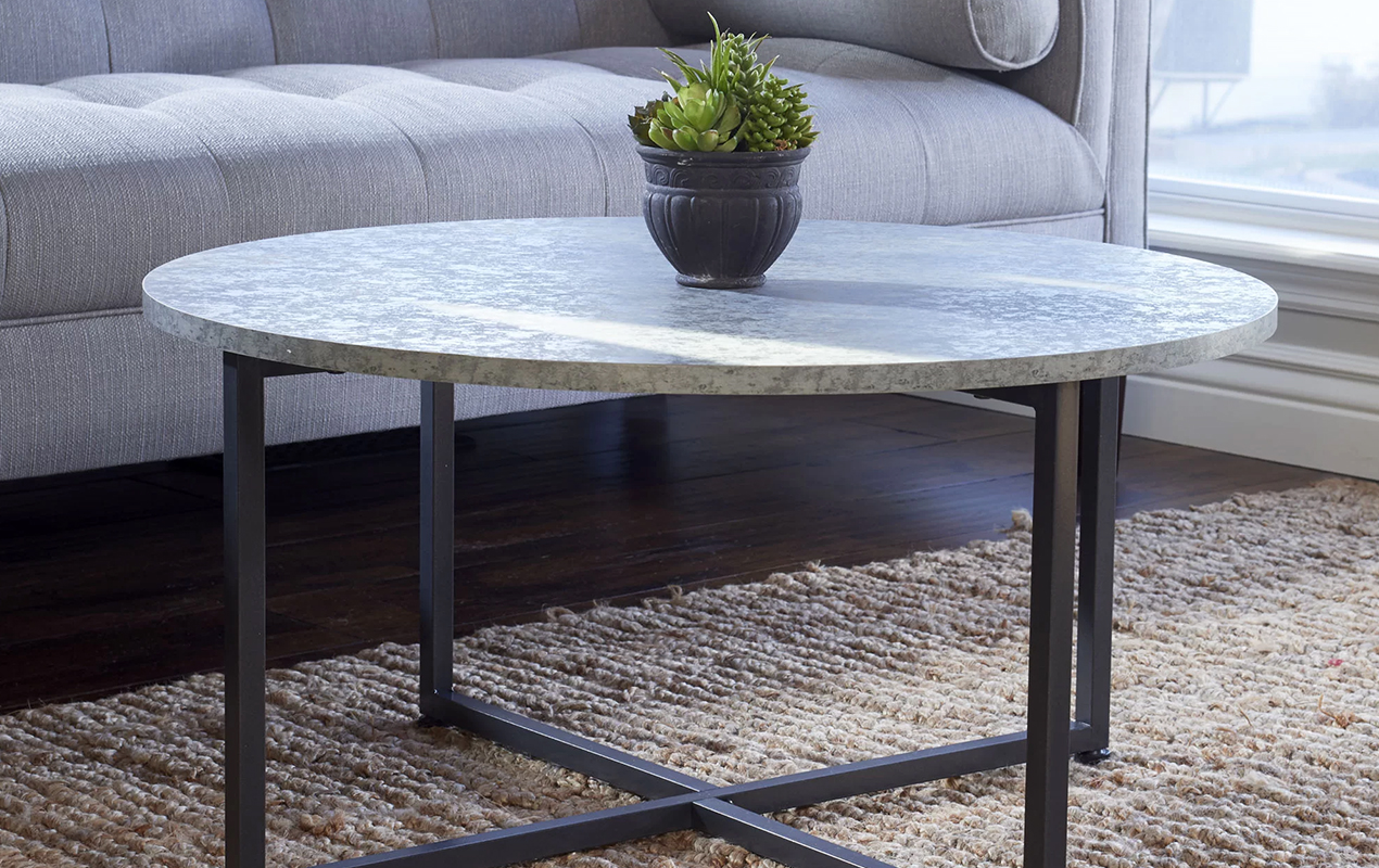 Round Slate Coffee Table: The Fusion of Lastingness, Grace, and Modern Design