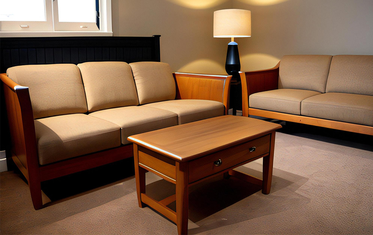 Rustic Simplicity Small Rustic Coffee Table with Drawer