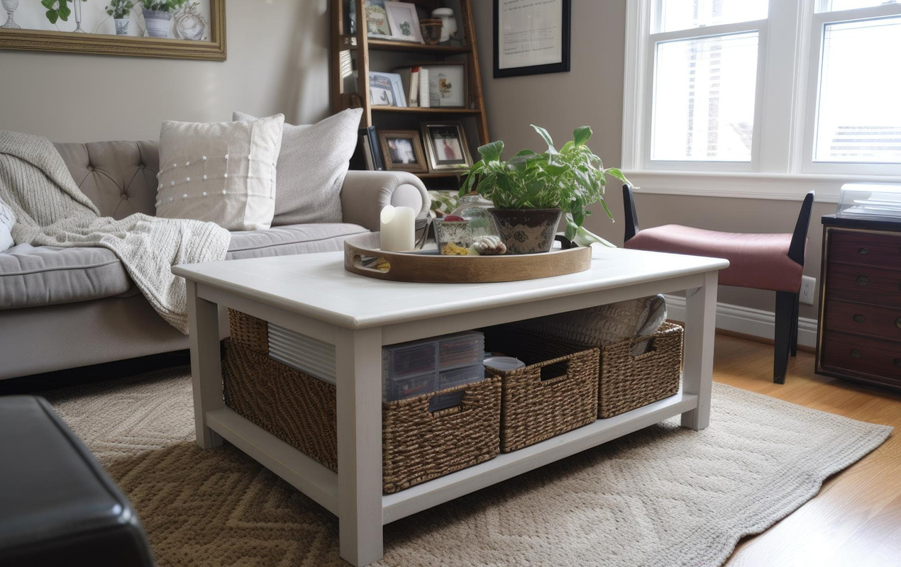 Serving Up Style White Wood Coffee Tables with Storage