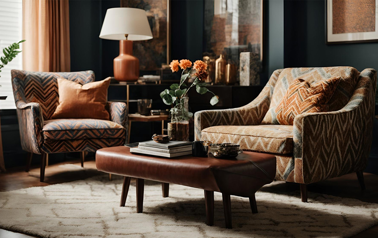 Setting Trends in Interior Design Six Legged Leather Coffee Table