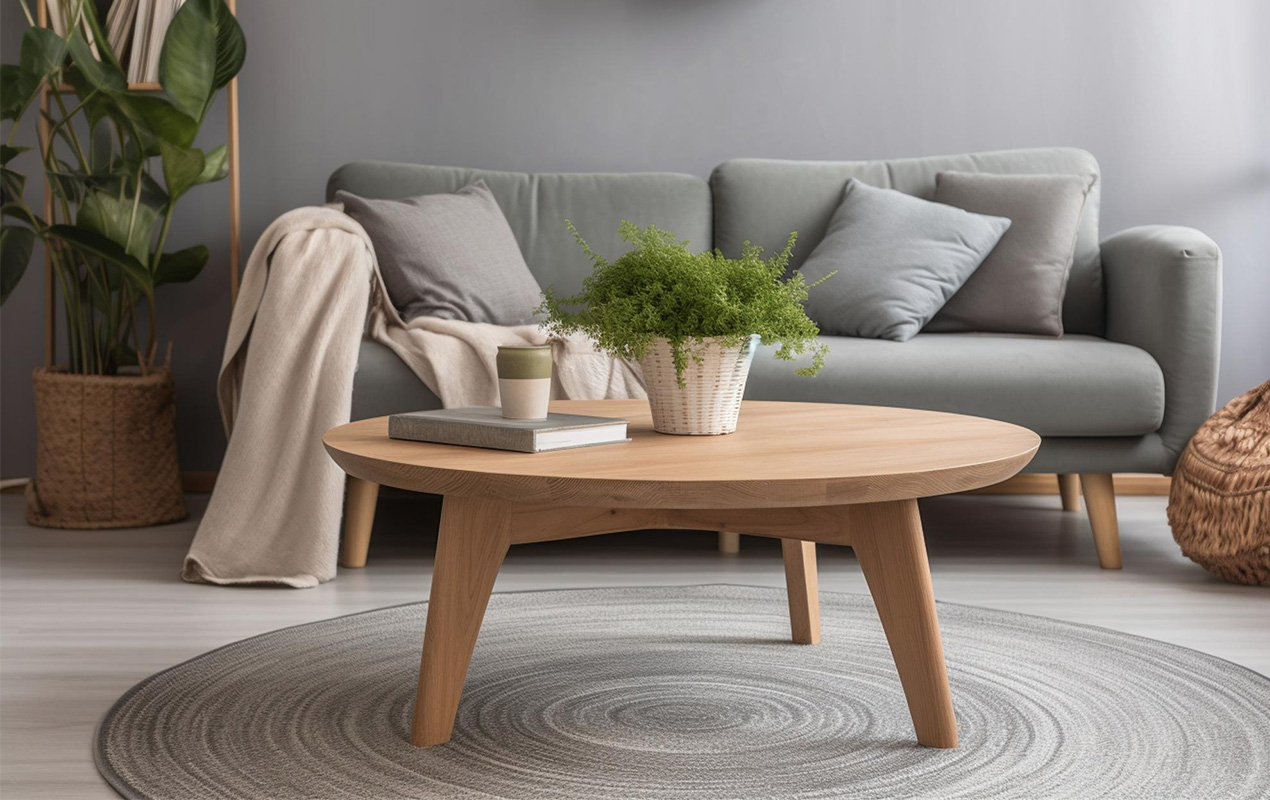 Smooth To Use Integrated Legs Wooden Coffee Table
