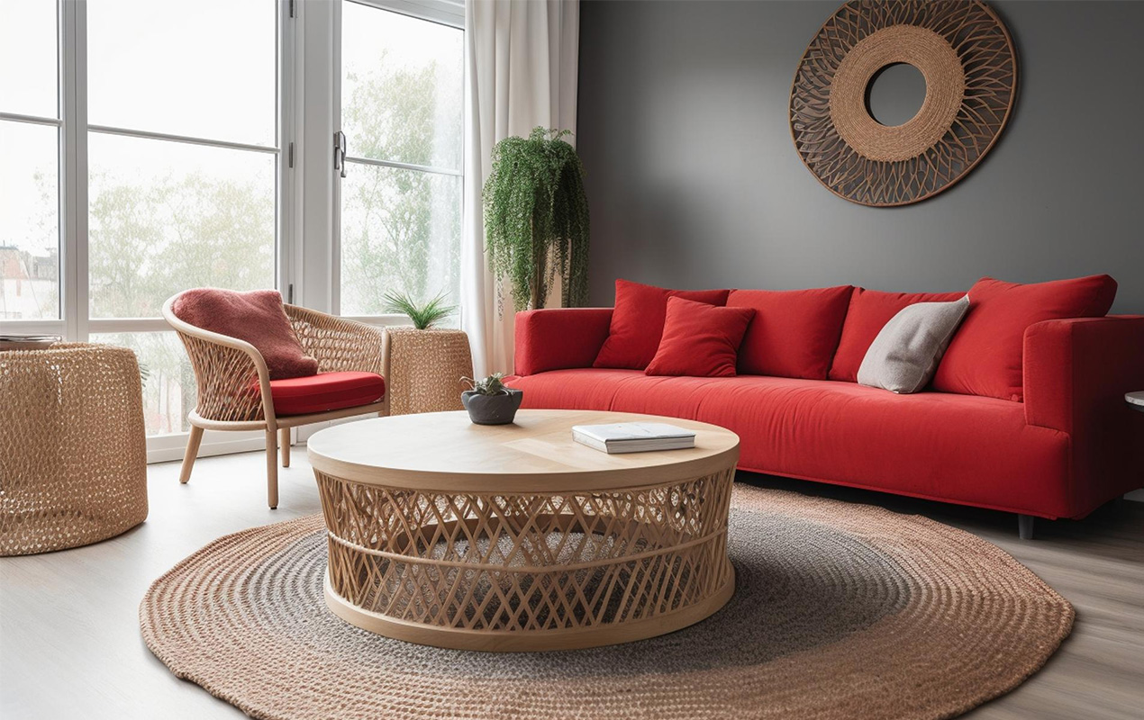 Sophistication At Its Best Wicker Base Table