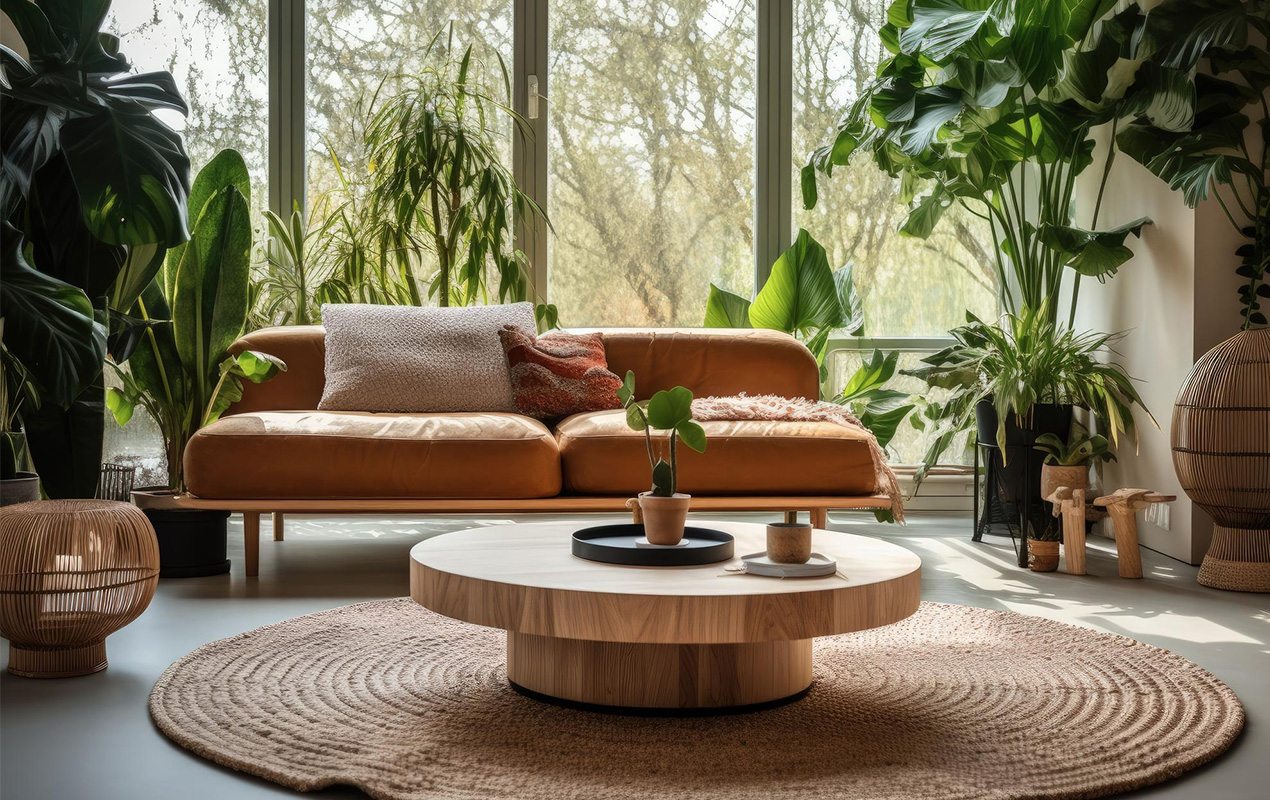 Timeless Elegance Bleached Wood Round Coffee Table