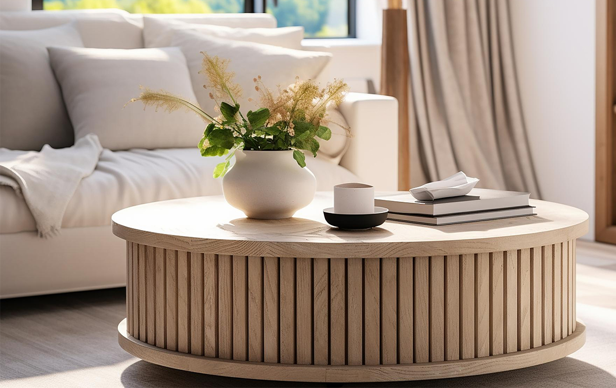 Fluted Coffee Table