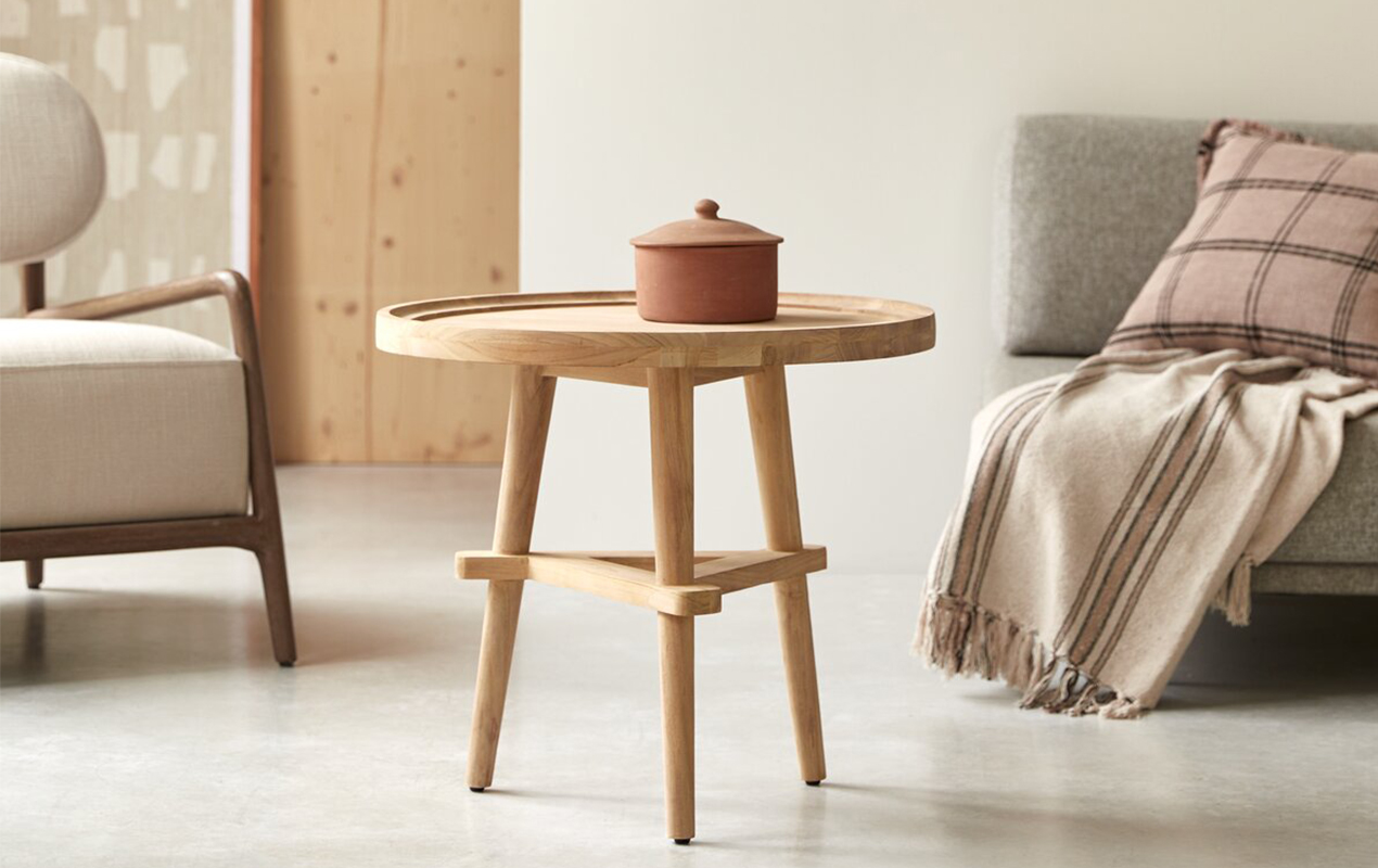 Rustic Magic Long Legged Pedestal Coffee Table
