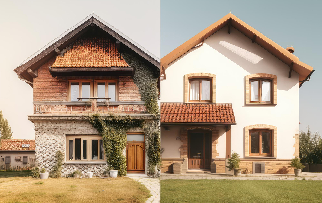 The main differences between old homes and new builds