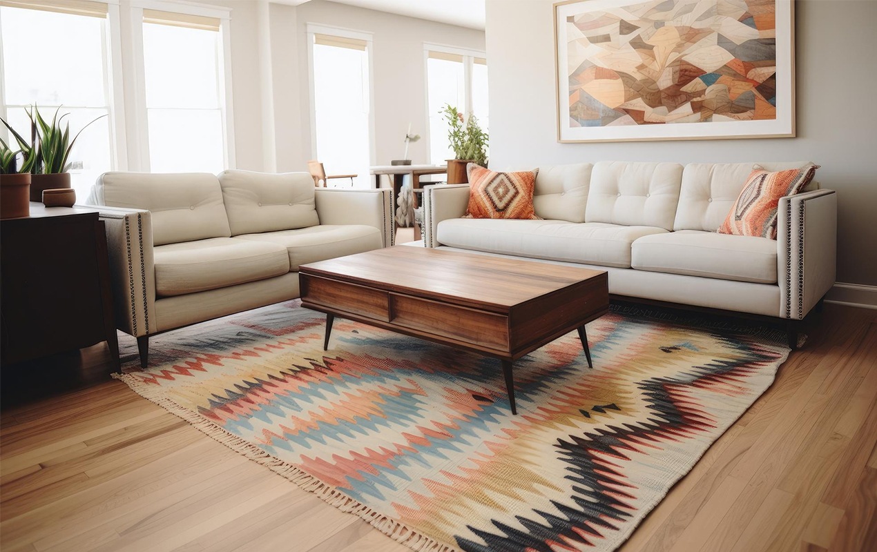 A 90s Original Mid Century Butcher Block Coffee Table