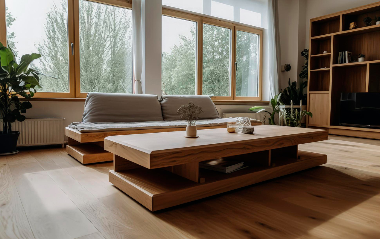 A Fantastic Storage Solution Multiple Shelving Butcher Block Coffee Table