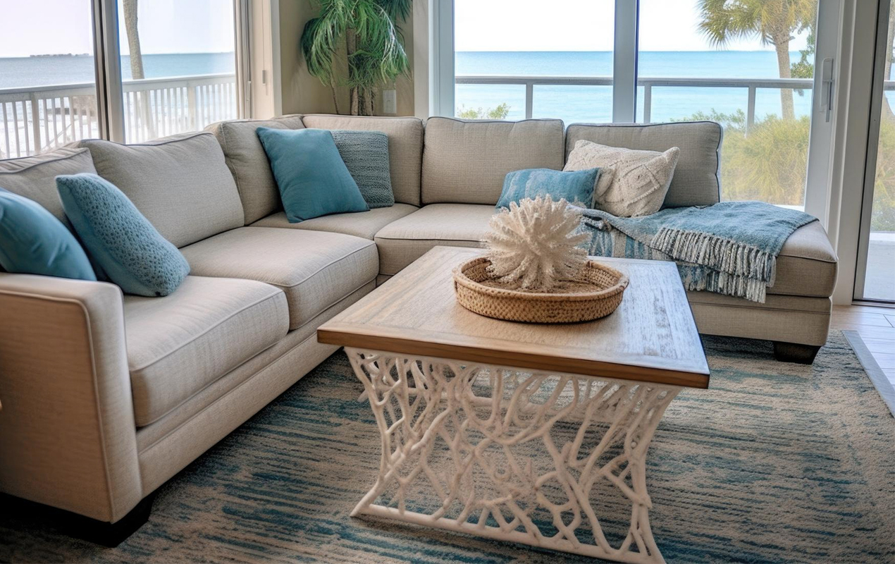 Coastal Serenity A Tranquil Escape with Wooden Elegance
