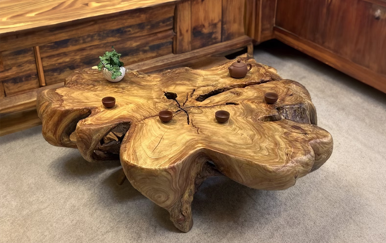 Forest In The House Cutout Tree Driftwood Coffee Table