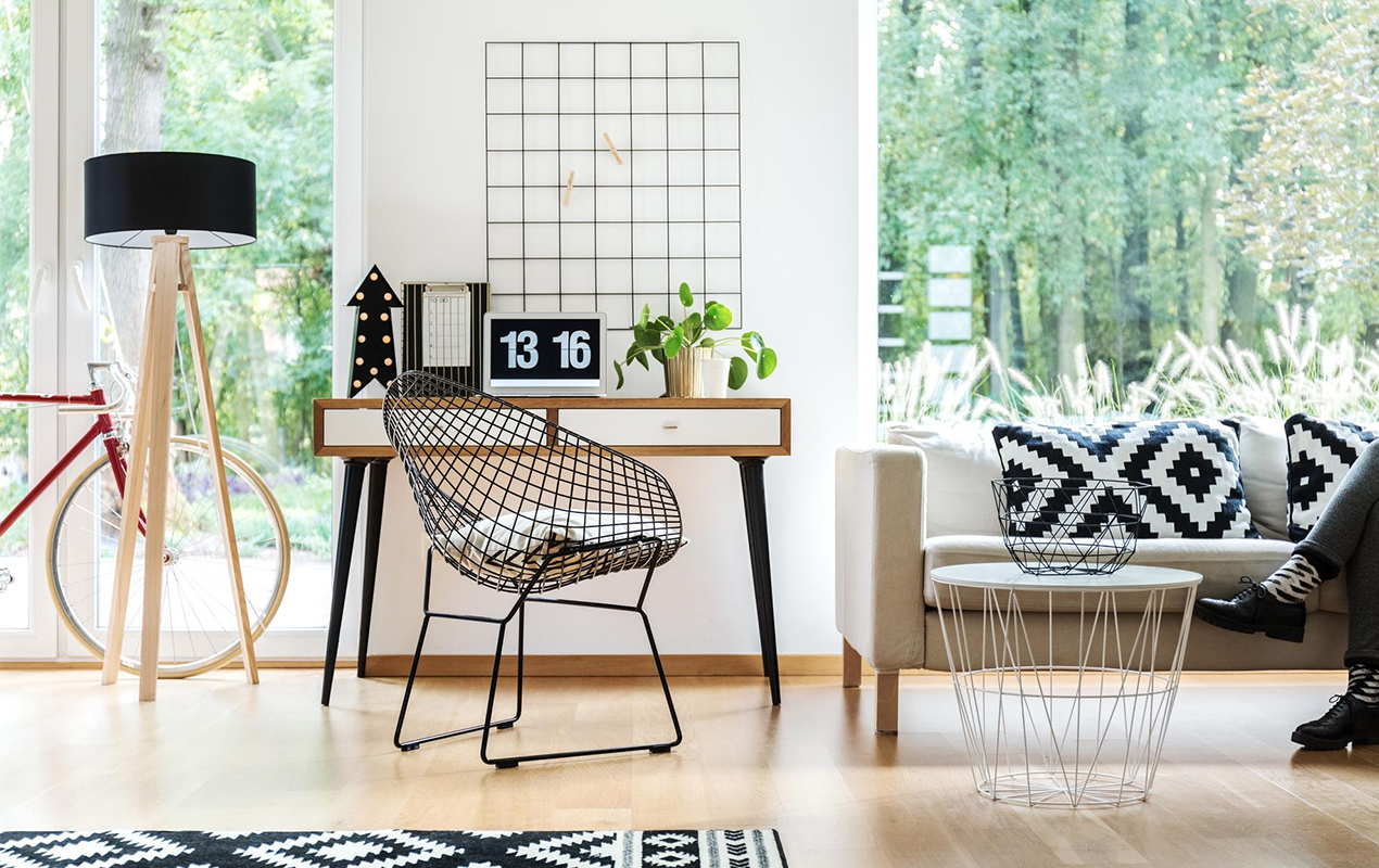Modern Simplicity Stainless Steel Elegance in a Chic Living Space