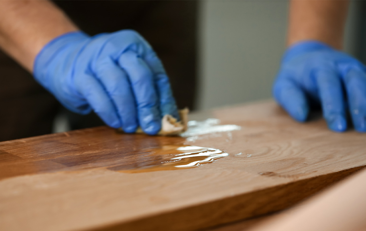 how to fix water damage with wood chip filler