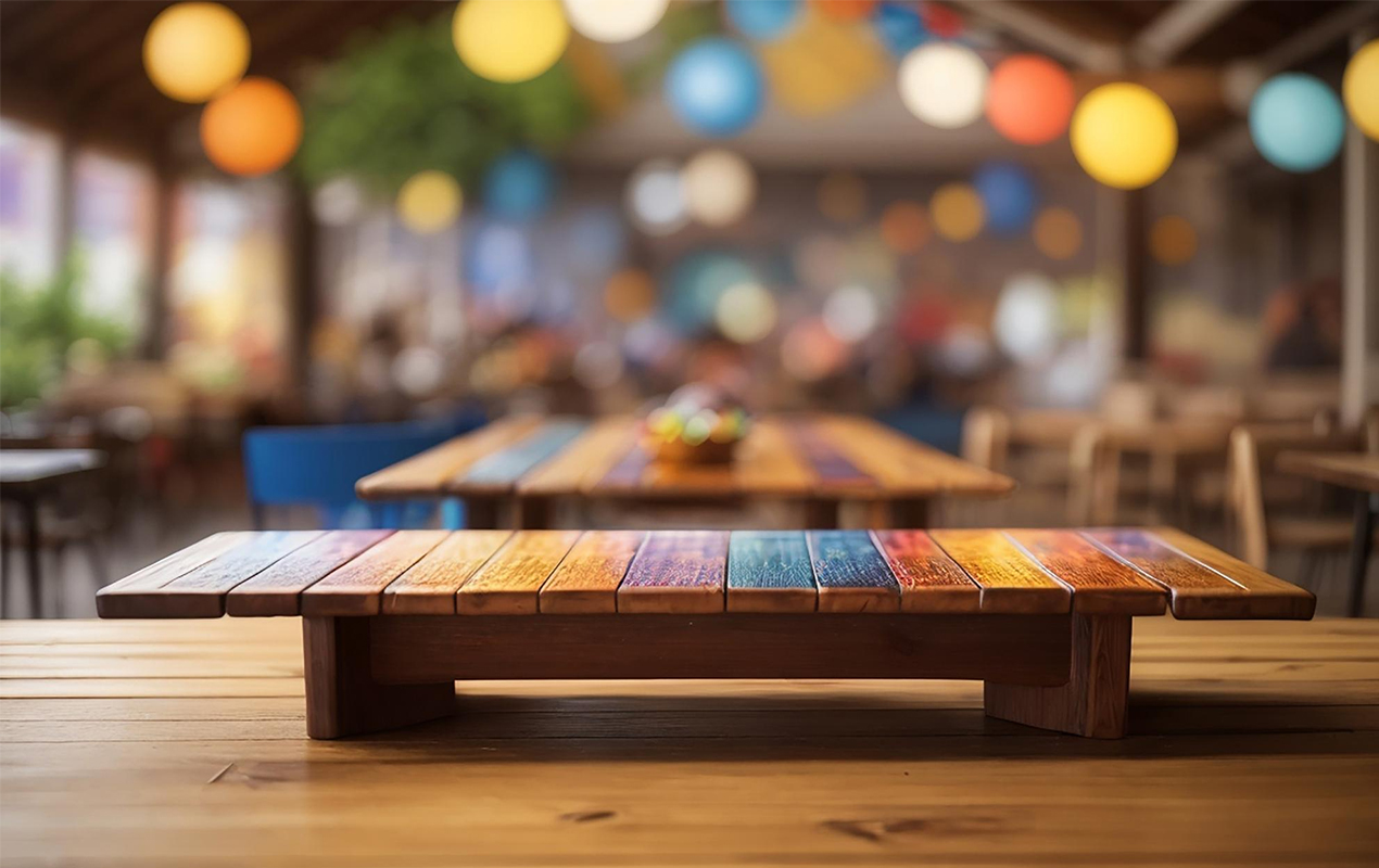 Wood pallet painted coffee table